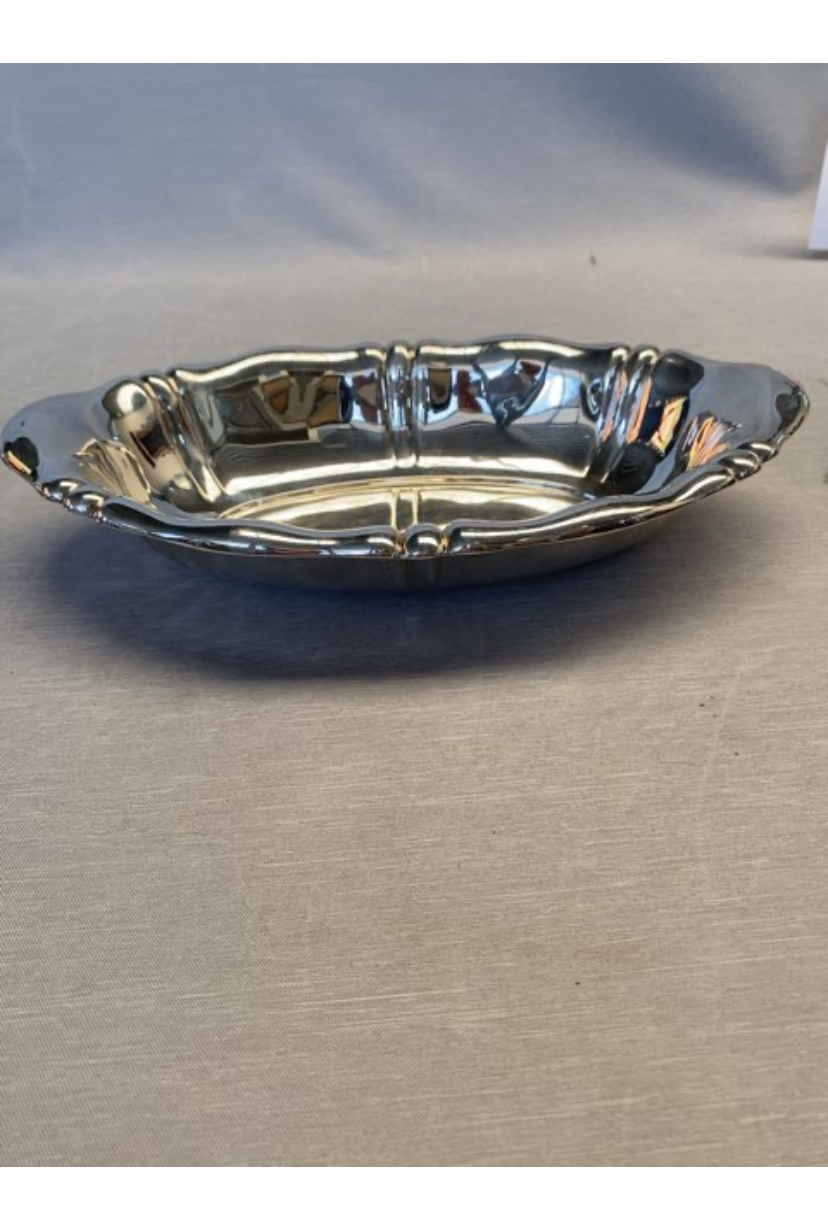 Sølv serverings skål